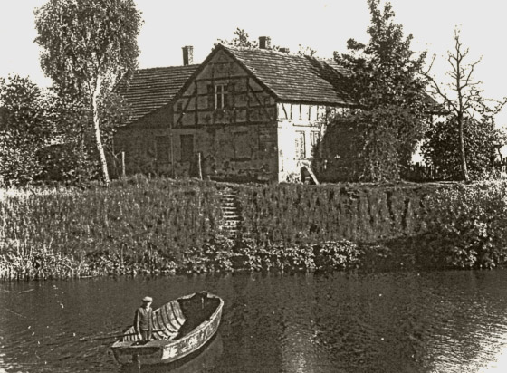Wohnhaus bei der ehemalige Ziegelei Schulze am Plauer-Kanal. 
