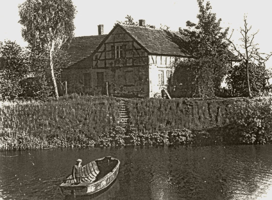 Wohnhaus bei der ehemalige Ziegelei Schulze am Plauer-Kanal.