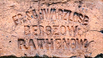 Handstrichziegel FR. SCHWARZLOSE BERGZOW RATHENOW.