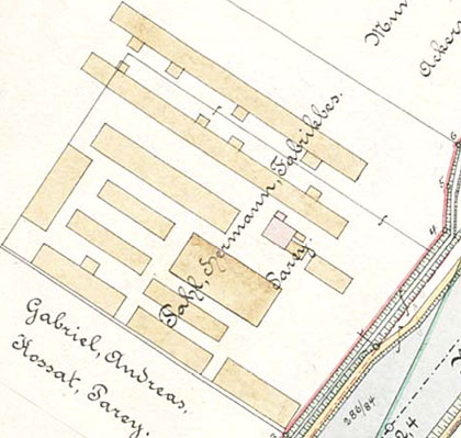 Grundstck Ziegelei Hermann Pahl Parey, um 1905