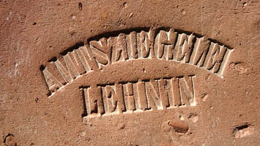 Ziegel Lehnin, Amtsziegelei, versch. Besitzer, a. 1840-1900, Stempel um 1870. Berlin, Adalbertstr. Abbruch, Bauschutt.