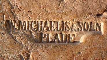 Ziegel Plaue, Wilhelm Michaelis & Sohn, ca. 1835-1870. Berlin, Chausseestr. Abbruch Bauschutt.