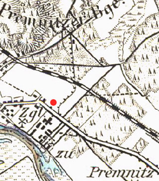 Karte: Aktienziegelei 1911 mit zweiter Seilbahn