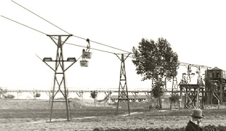 Ausschnitt: Seilbahn für den Tontransport