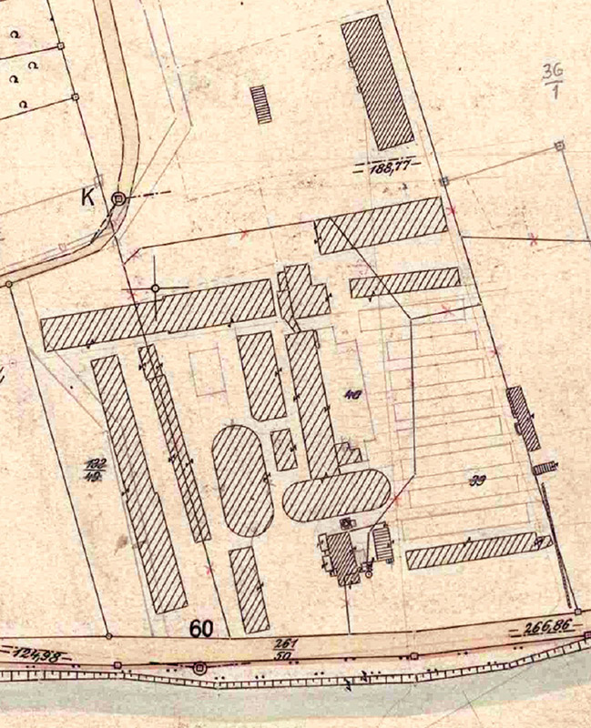 Ringofen-Ziegelei Witte in Btzer. Lageplan von 1894