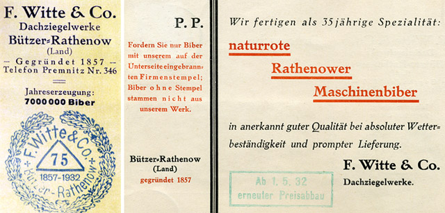 Auschnitt aus Jubilumsbriefumschlag 1932