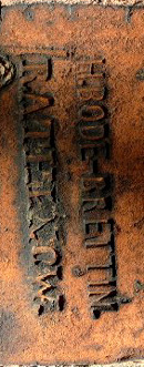 Ziegelstempel H. BODE BRETTIN RATHENOW.