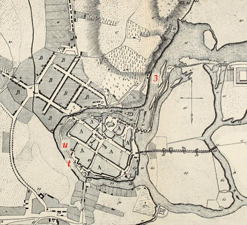 Karte Denkwürdigkeiten der Churmärkischen Stadt Rathenow 1803 Wagener
