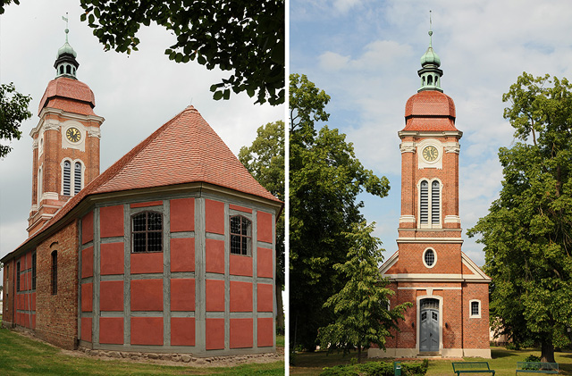 Dorfkirche Ferchesar erbaut 1735 neuer Zwiebelturm 1907