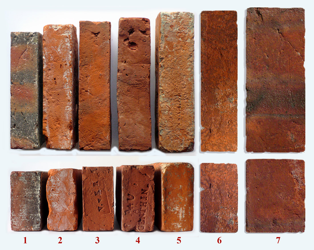 zurück/schließen Unterschiedliche Rathenower Ziegel Formate 1830 bis 1905 Bild maximiert