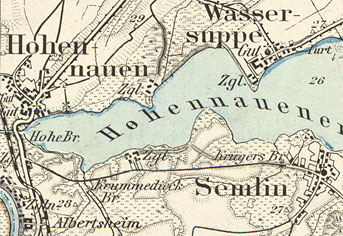 Rathenow und Umgebung Karte mit Ziegeleien