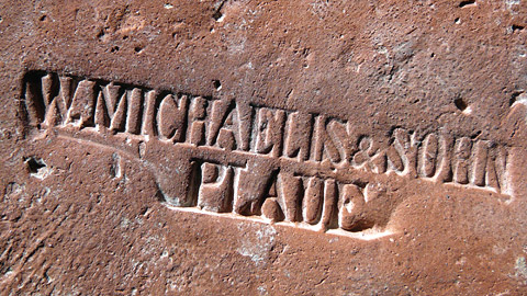 Ziegelstempel W. Michaelis und Sohn Plaue
