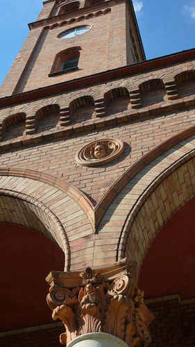 Hermsdorfer Ziegel St. Lucas-Kirche Friedrich August Stler 1859 bis 1861 Detail