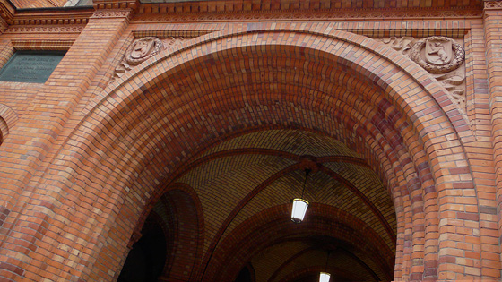 Hermsdorfer Ziegel Neues Rathhaus Berlin Innenhof Hermann Friedrich Waesemann 1860 bis 1869